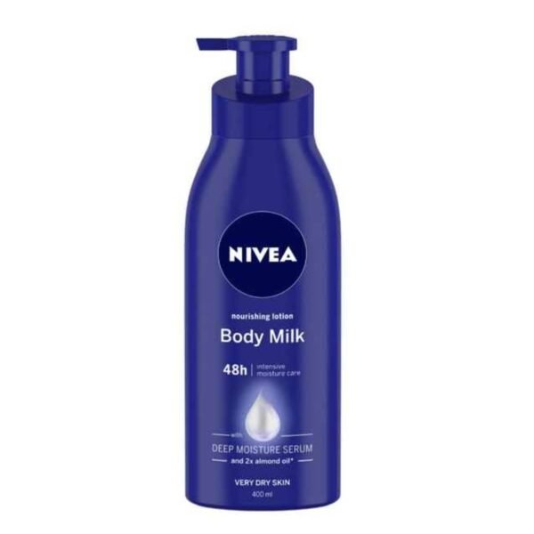 NIVEA NOURISHING BODY MILK, ALMOND OIL BODY LOTION,400 ML